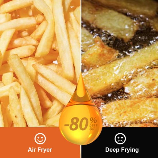 Cook with Less 80% Oil