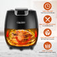 Cook Food in a Few Minutes, Fry with 80%Less Fat, 360° Rapid Heat Circulation, Durable and easy to clean material